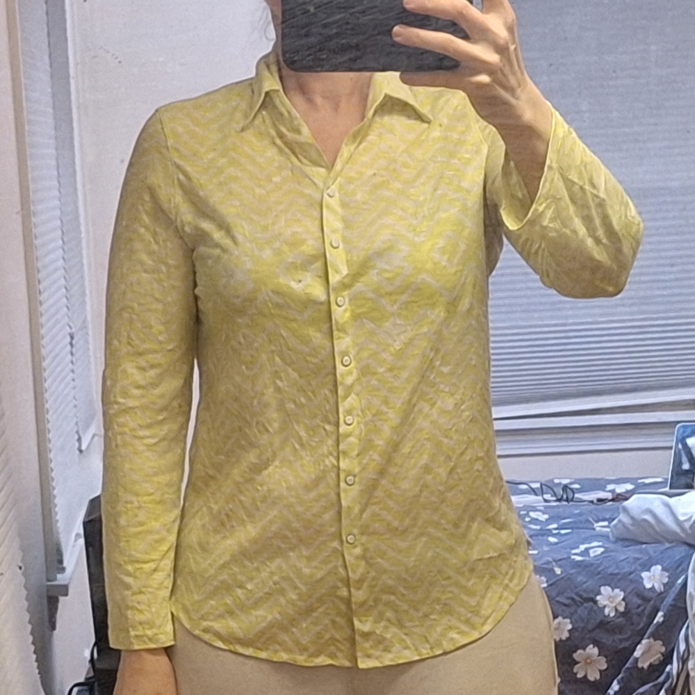 Lemon Striped Long Sleeve Shirt